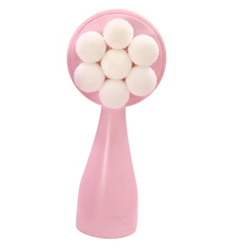 FRCOLOR Silicone Facial Brush 2-in-1 Facial Cleansing Brush for Teen Girl Face Soft Bristles for Gentle Exfoliati