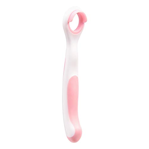 Image of Hopop BPA Free Tongue Cleaner Toothbrush 100% Safe For Kids Age From 1-3 Years (1 Pc, Pink)