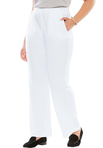 Woman Within Women's Plus Size 7-Day Knit Wide Leg...