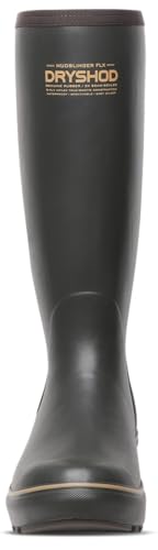 Dryshod Mudslinger FLX Gusset Rubber Mud Boots | Waterproof | Brown4