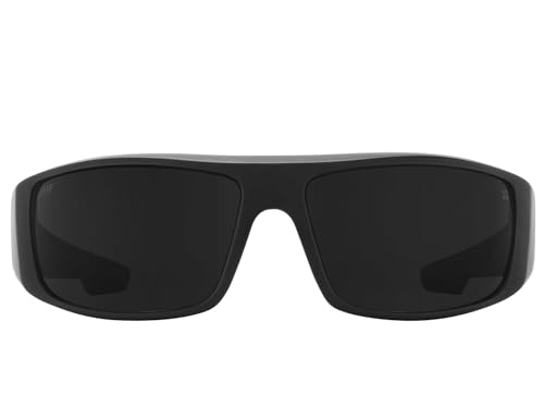 SPY Boo Johnson Logan Matte Black Gloss Black Flames Happy Gray