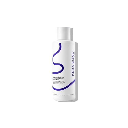 Image of KERA BOND Bond Repair Shampoo for Dry & Damaged Hair | Sulphate & Paraben Free | Amino Acid, Rice Protein Shampoo | Protects from heat & UV rays| Deeply Hydrates | Preserve Natural Oils | 100ml