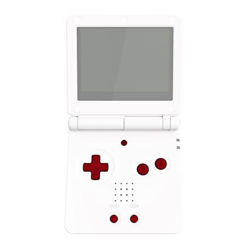 Image of eXtremeRate Scarlet Red Custom Full Set Buttons for Gameboy Advance SP, Replacement A B L R Button Power On Off Volume Button D-pad Key for GBA SP Console - Console NOT Included
