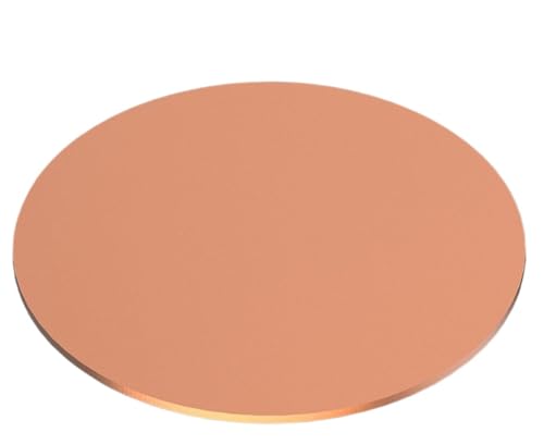 LWBXTTG Pure Copper Round Plate Copper Sheet Copper Round Plate, Thickness 3 mm Diameter 90-140 mm Metal Circle Sheet Suitable for Craftsmanship and Industrial Purposes(3x140mm)
