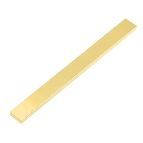 uxcell H62 Brass Flat Bar Stock, 0.12