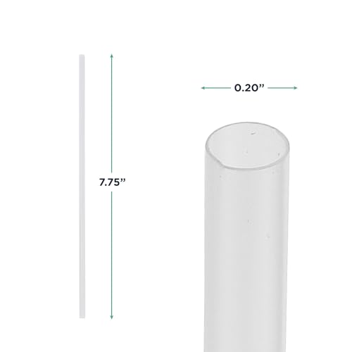 Pitillos desechables compostables PLA, 7.75 pulgadas, caja 400 miniatura 2