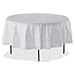 Round Tablecover, Plastic,84 in. Diameter, 6-PK,WE
