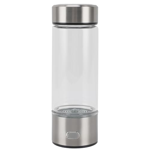 Taidda Botella de Agua de Hidrógeno, Máquina Ionizadora Portátil de Vidrio, Taza de Salud para el Hogar y Viajes, Vidrio de Borosilicato Alto