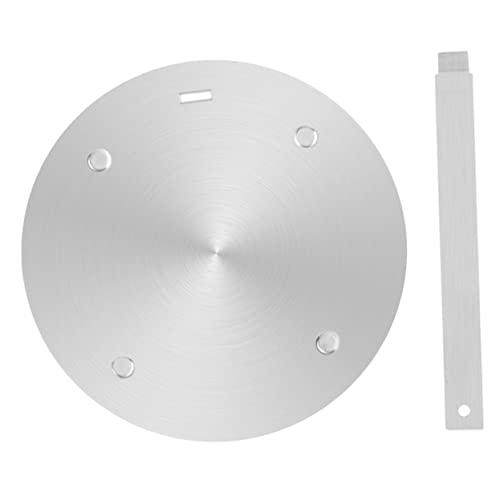 Adaptateur plaque induction avec poignée et diffuseur chaleur acier inoxydable