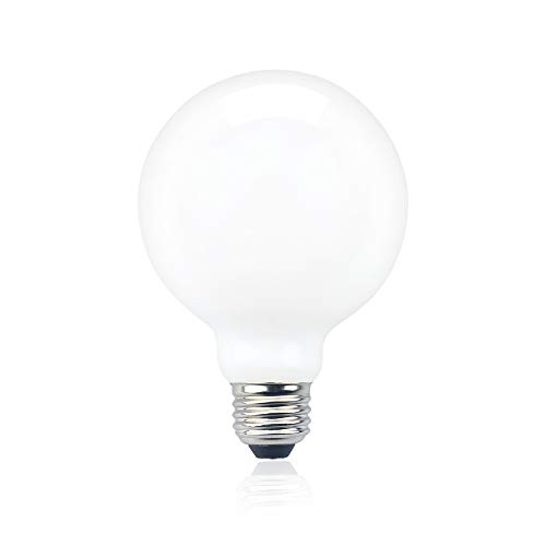 Bonlux E26 G95 Led Globe Bulb, E26 Medium Base G95/G30 Frosted Globe Bathroom Vanity Makeup Mirror Light Bulb 10W Daylight 6000K 100W Halogen Equivalent G95 Led Bulb Over Mirror, 1 Pack #TOP10