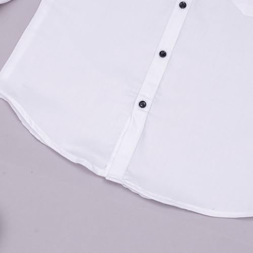 Image of Vikita Enterprise Kid Boy's Cotton Solid Shirt with Spread Collar Neck Full Sleeves Button Closure Curved Length and One Pocket | Shirt For Kids Boys
