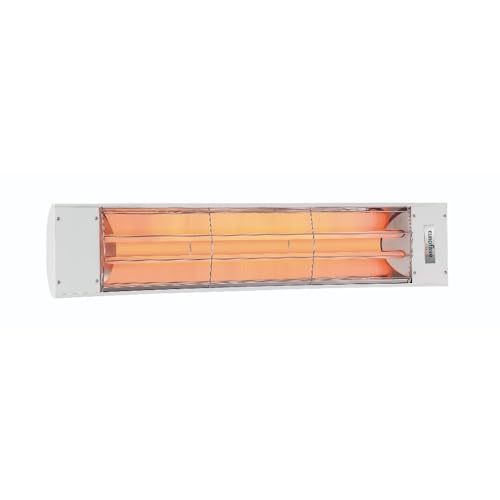 Eurofase Heating 5000 Watt Electric Infrared Dual Element Heater-240 Voltage-White Finish-No Fascia Decorative Fascia