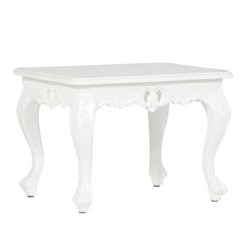 ソファ専門店 モデュロール (テーブル 幅55cm 奥行45cm 高さ39.5cm) Symphony シンフォニー 2024-Sシリーズ ロココ調 スクエア型 ローテーブル サイドテーブル コーヒーテーブル アンティーク風 家具 フレンチスタイル 姫系