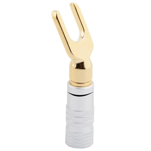 Conectores banana para eliminar ruidos en cable de audio con tornillo de pala 6
