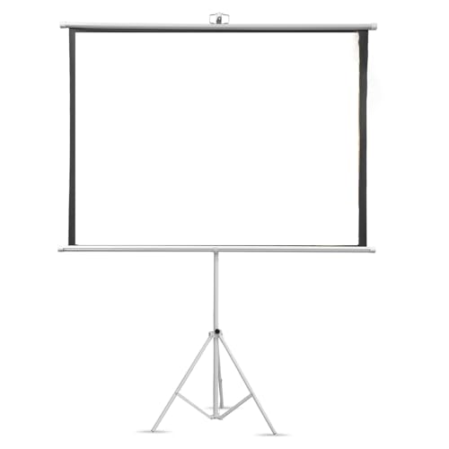 Pantalla de proyector 4:3 con soporte y trípode 72"