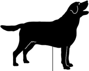 by Unbranded Labrador Retriever Garden Stake or Wall Art, Pet Memorial, Black Lab, Yellow Lab, Outdoor Metal Lawn Ornament Yard Garden Art Gift, Dog Sign