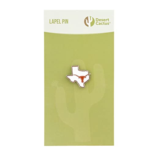 Image of Desert Cactus University of Texas Austin Lapel Pin UT Austin Longhorns Logo Enamel Made of Metal for Blazers, Bags and Jackets