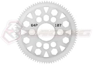 Integy RC Model 3RAC-SG64107/V2 64 Pitch Spur Gear 107T Ver.2