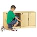 4 Section Stacking Lockable Lockers - 1 Level