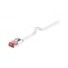Produktbild Goobay 94923" Cat 6" Flach-Patchkabel, U/FTP, 20m Weiß/Schwarz