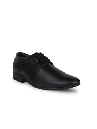 BATA Men’s Classic Oxford Black Leather Dress Shoes | Derby Formal Shoes for Men with Cushioned Insole & Slip-Resistant Sole | Comfortable Men’s Suit, Wedding, Tuxedo, Church & Office Footwear2