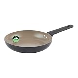 Salter BW12871EU7 Sartén de cerámica de 24 cm, cuerpo de aluminio reciclado, revestimiento antiadherente saludable sin PFOA y PFAS, apto para inducción, fácil limpieza, mango suave al tacto que se