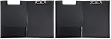 Idena 11375 - Klemmbrettmappe für DIN A4, Hochformat, PVC beschichtetes Clipboard in...