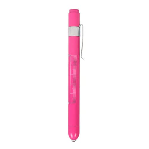 Relógio Lapela Silicone Enfermagem Rosa E Caneta Lanterna com luz amarela