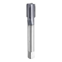 QUARKZMAN Gewindebohrer 9/16"-30UNS, Cobalt HSS-Gewindeschneider(rechts), Schaftdurchmesser 11mm, TiCN-Beschichtung, Flachkopf-Gewindebohrer mit gerader Nut – Ansicht 1