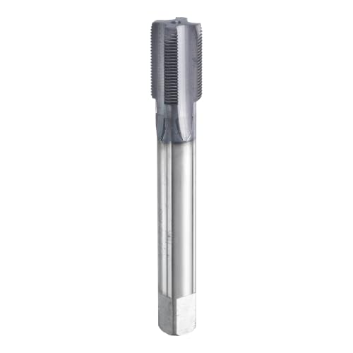 QUARKZMAN Gewindebohrer 9/16"-30UNS, Cobalt HSS-Gewindeschneider(rechts), Schaftdurchmesser 11mm, TiCN-Beschichtung, Flachkopf-Gewindebohrer mit gerader Nut