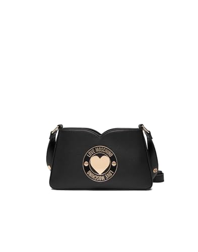 Sac à bandoulière Love Moschino noir compact fini les sacs lourds art.JC4365PP0NKG