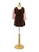 2 Years Old Child/Kids Body Dress Form Mannequin White Jersey Form Cover with Wooden Base(C2T)
