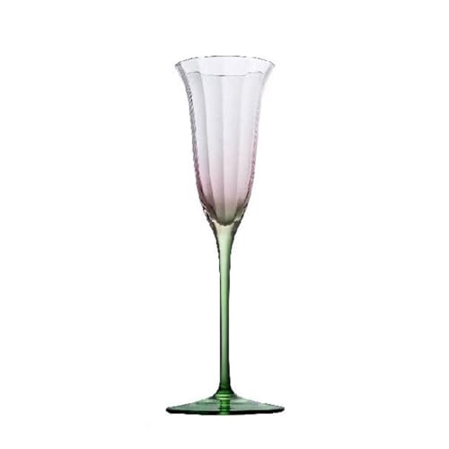 dP3sQ8mXjN flûte à champagne en plástico breloques de fête d Copas de champán con diseño floral, 1 copa rosa y verde 3,72 oz for fiestas hermanas pequeñas, Navidad Año Nuevo