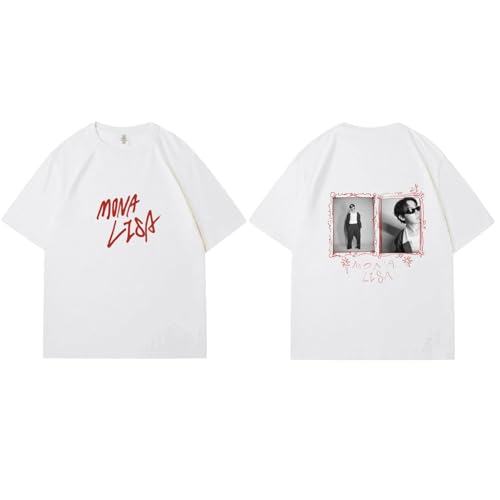 Camiseta Gráfica JHOPE Mona-Lisa Merchandising De JHOPE For Hombres Y Mujeres(White B,3XL) Camiseta Gráfica JHOPE Mona-Lisa Merchandising De JHOPE For Hombres Y Mujeres(White B,3XL)
