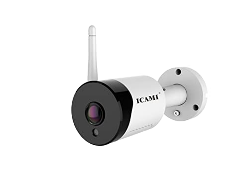 Icami Security Camera Outdoor Wireless 1080P Wifi Waterproof Sd Card With Remote View Two-Way-Audio Motion Detection #TOP30