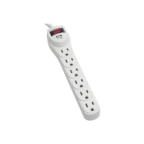Tripp-Lite TLP602 Protect It 6-Outlet Home Computer Surge Protector, 2' Cord, 180 Joules