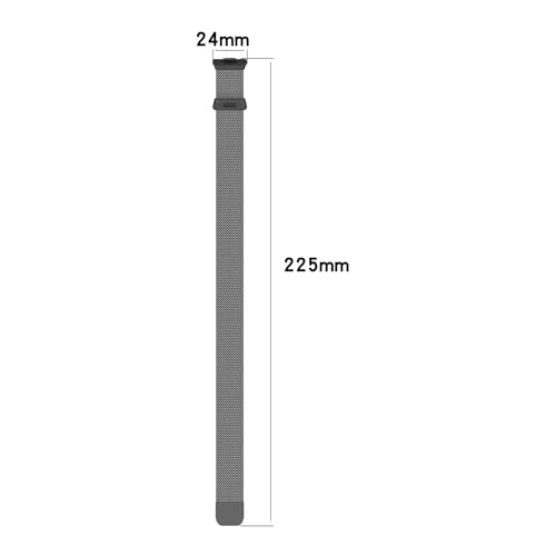 KAMINRUN Mesh Metal Bands Compatible with Apple Watch Band 42 mm 44 mm 45 mm 49 mm, Stainless Steel Magnetic Loop Strap, 44 MM - Image 3