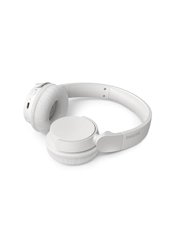 PHILIPS TAH4209WH Leichter ohraufliegender kabelloser Bluetooth-Kopfhörer mit passiver Geräuschisolierung – 55 Stunden Spielzeit… – Ansicht 2
