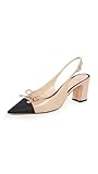Sam Edelman Women's Willette Pump Soft Beige/Black 8 Medium