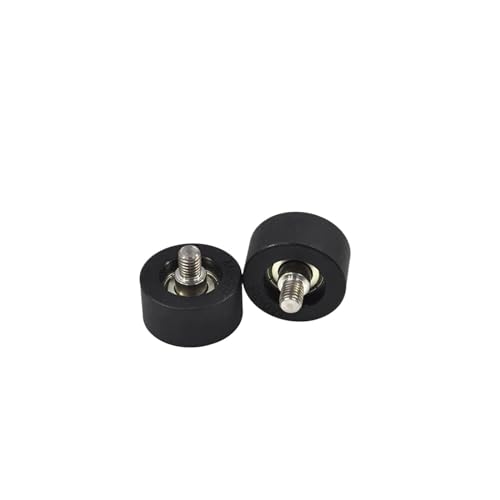 Roue de guidage en polyuréthane PU60835 de haute précision avec axe fileté externe M8