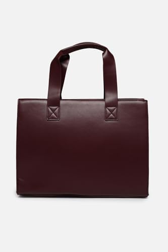 Image of Allen Solly Women's Large Tote Shoulder Bag | PU Leather | Soft Touch | Detachable Sling | College & Daily Carry