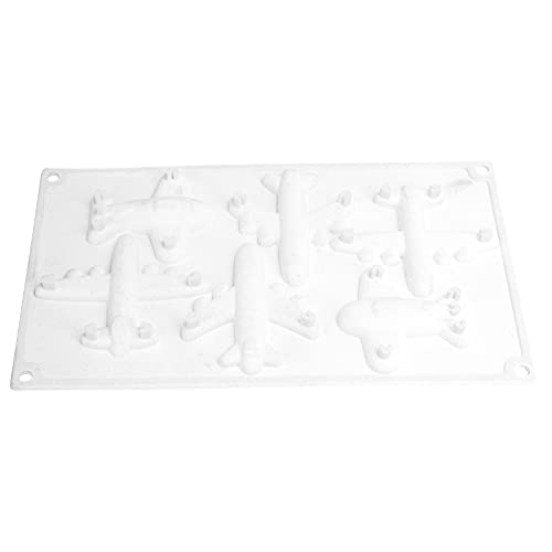 Alvinlite Plateau de gâteau de Glace d'avion 3D, Moule de Sucrerie de Chocolat de Silicone d'avion Moule de Cuisson Moule de décoration de gâteau Moule