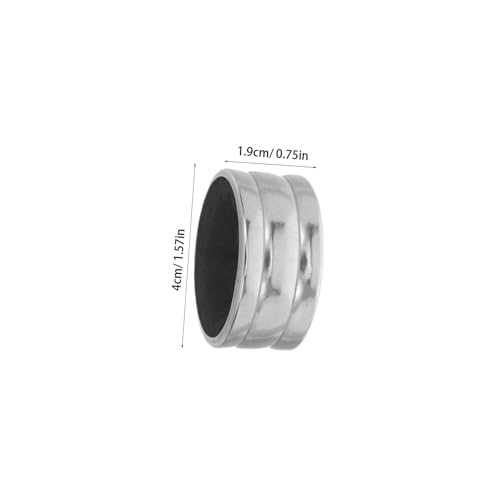 Collares de acero inoxidable para botellas de vino con anillos antigoteo, pack de 30 3