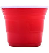 Red Cup Living Reusable Red Shot Glasses - 2 oz Party Cups - Plastic Shot Glasses - Durable Shot ...