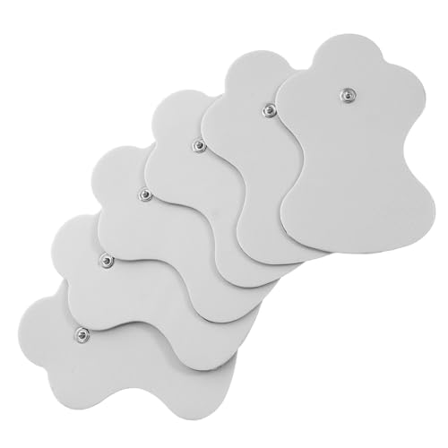 BESTYASH 6 Piezas Masaje Multifuncionales Autoadhesivos Paquete de Almohadillas de Electroestimuladores Compatibles con Dispositivos Ems Eficientes y Reutilizables