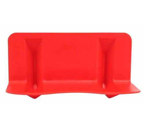Image of Mytee Products 10 Pack Red Flatbed Edge Protectors - 4 inchx4 inchx11 inch Plastic V Board Flatbed Corner Protectors for Cargo Loads & Tie Down Strap Guard - Fit 1 Strap Up to 4 inch