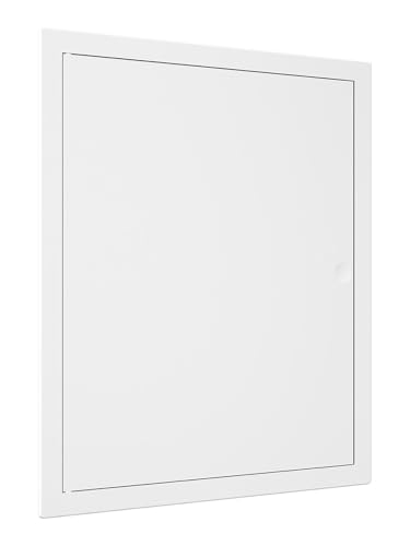 Panneau d'Accès en Plastique ABS Blanc - Trappe de Visite Durable - Résistante aux UV, Pose Affleurante pour Mur, Plafond & Cloison - Charnières Cachées, Installation Facile. (250 x 300 mm)