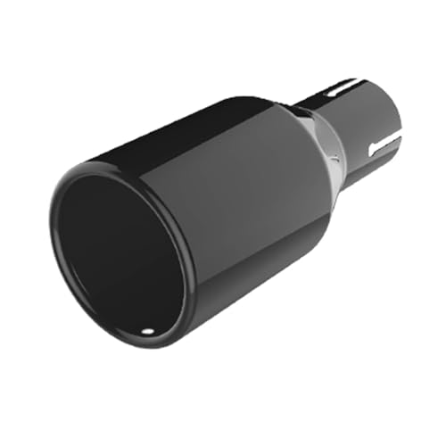 Embout d'échappement noir en acier inoxydable pour tuyau de voiture