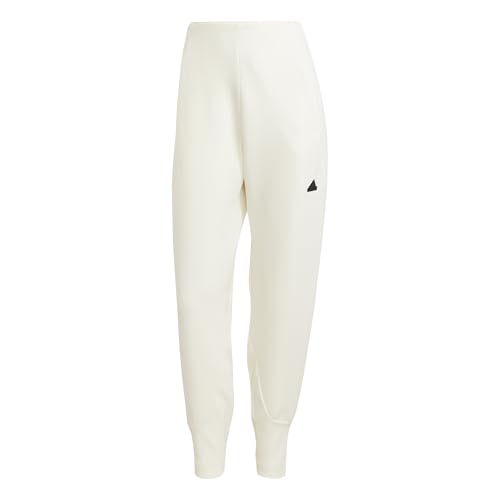 Adidas Womens Z.N.E. Pants, Off White, X-Large - image 1