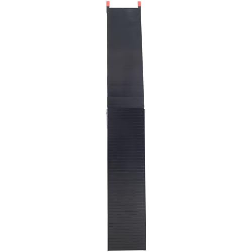 Rampas para camión, rampas portátiles plegables de aluminio 80"x12", capacidad 1500 LBS, recubrimiento negro con hebilla, 2 piezas para ATVs, sopladoras de nieve, segadoras, UTVs, bicicletas y camionetas miniatura 6